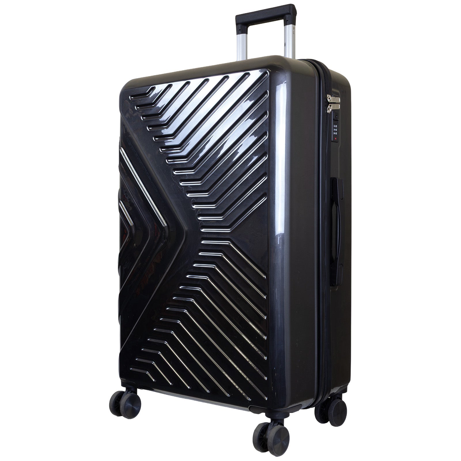 BERGAMO Reisekoffer L – Hartschalenkoffer ABS/Polycarbonat 4 Rollen Aufgabegepäck