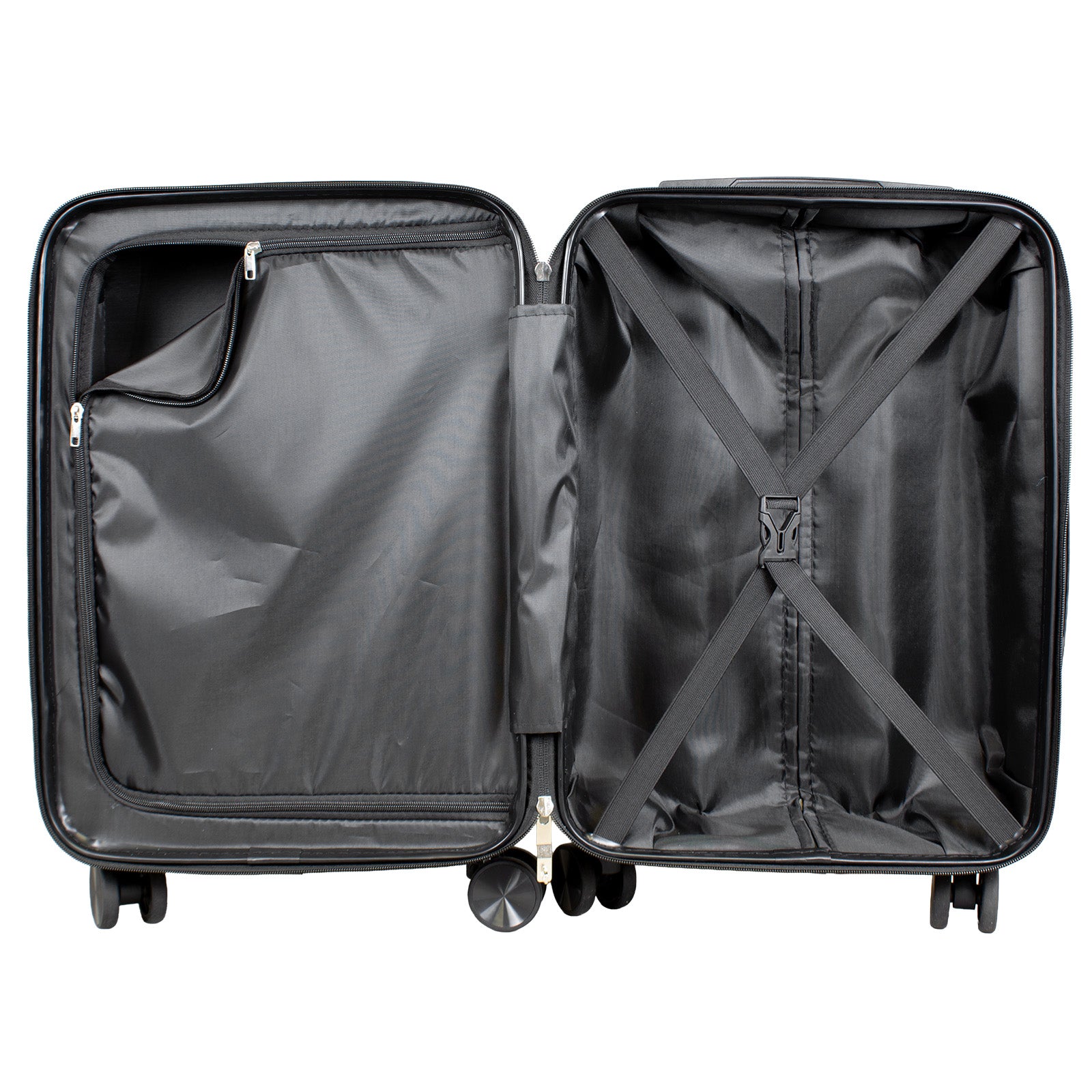 BERGAMO Reisekoffer L – Hartschalenkoffer ABS/Polycarbonat 4 Rollen Aufgabegepäck