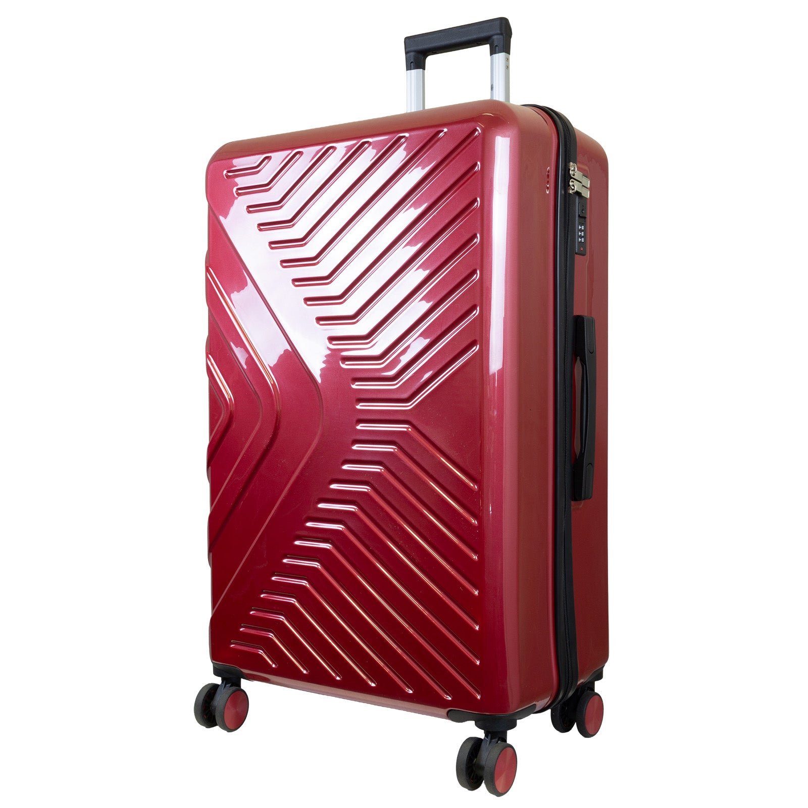 BERGAMO Reisekoffer L – Hartschalenkoffer ABS/Polycarbonat 4 Rollen Aufgabegepäck