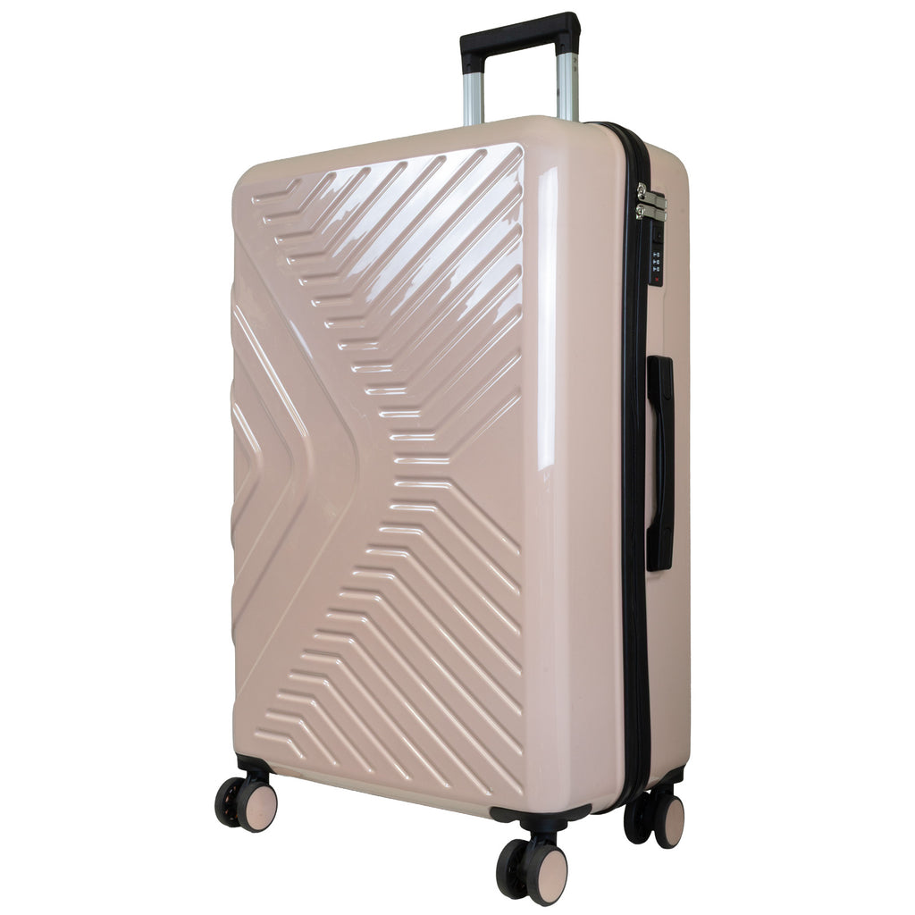 BERGAMO Reisekoffer L – Hartschalenkoffer ABS/Polycarbonat 4 Rollen Aufgabegepäck