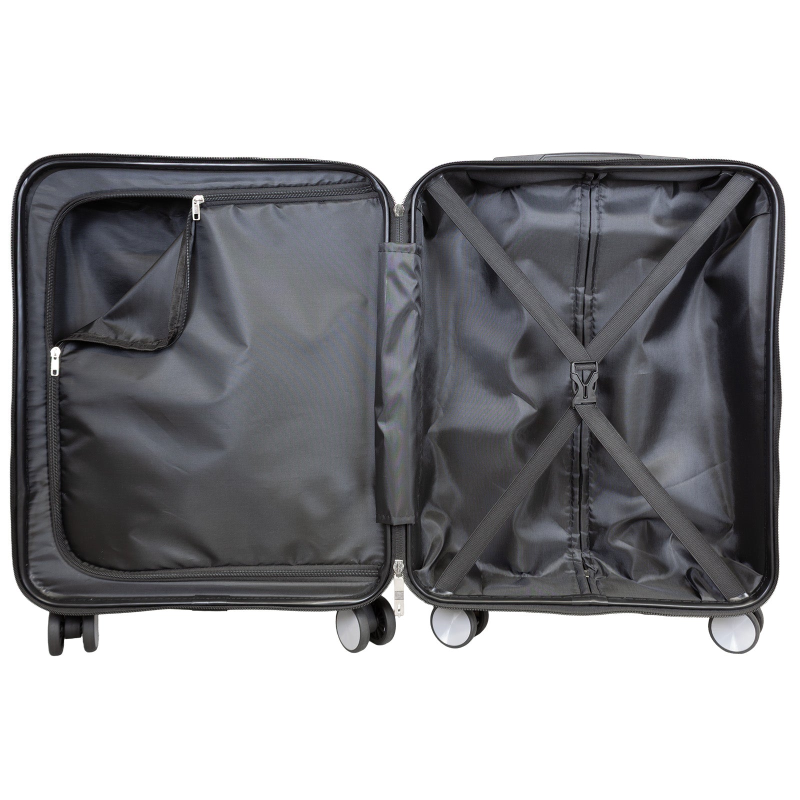 BERGAMO Kabinenkoffer S – Hartschalenkoffer ABS/Polycarbonat 4 Rollen Handgepäck