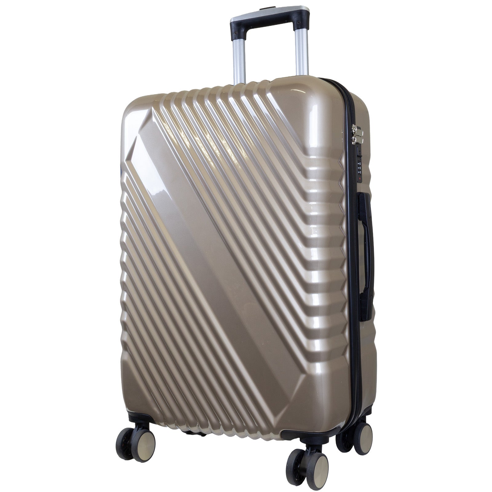 GENUA Reisekoffer M – Hartschalenkoffer ABS 4 Rollen robust & leicht
