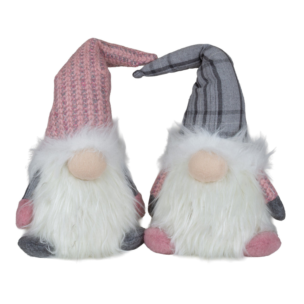 Wichtel mit LED sitzend 24cm (36cm) 2 Designs leuchtet warmweiß