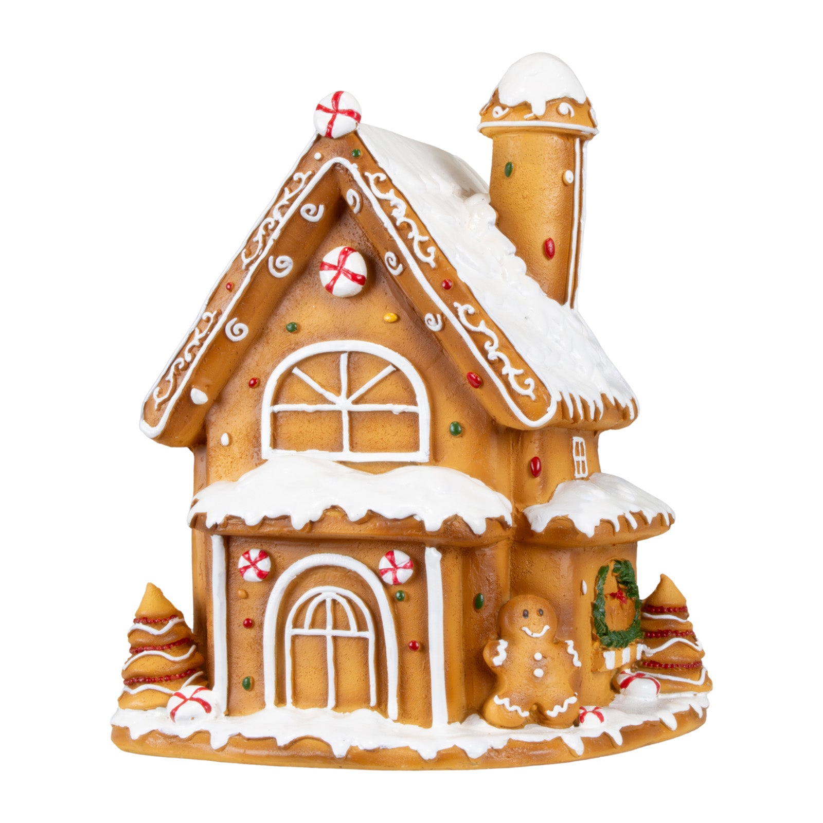 Lebkuchenhaus 18cm braun