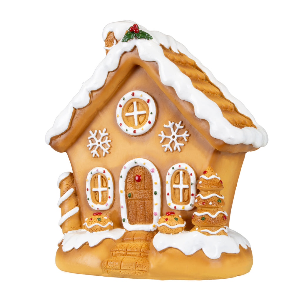 Lebkuchenhaus 15cm braun