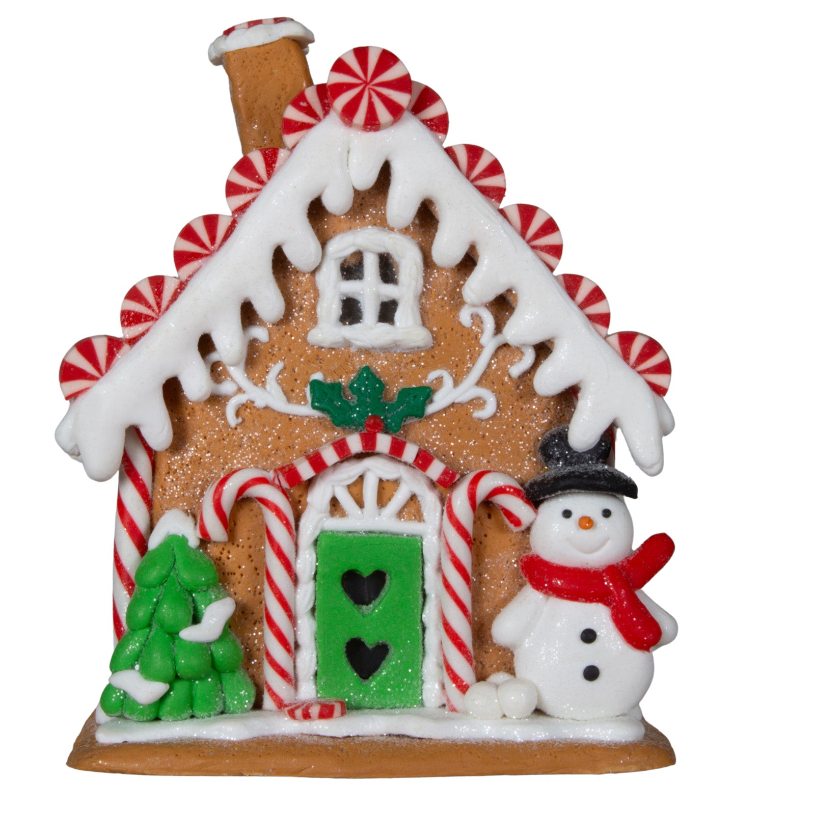 LED Lebkuchenhaus 14cm bunt