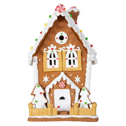 LED Lebkuchenhaus 21cm bunt