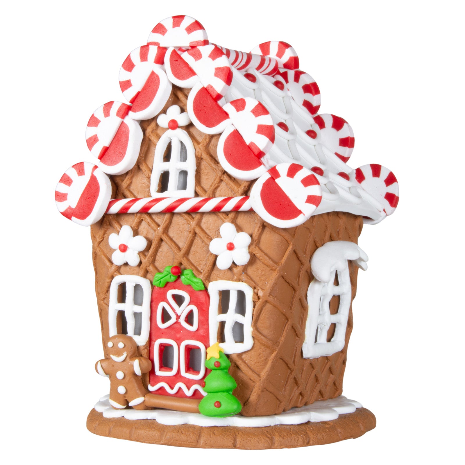 LED Lebkuchenhaus 14cm bunt