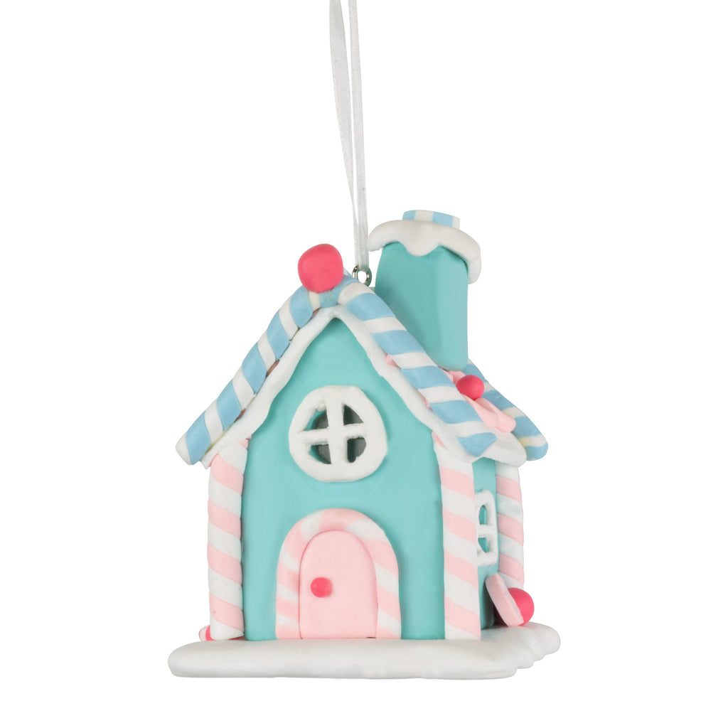 Lebkuchenhaus Baumschmuck 8cm, 3 Designs, 24er Set