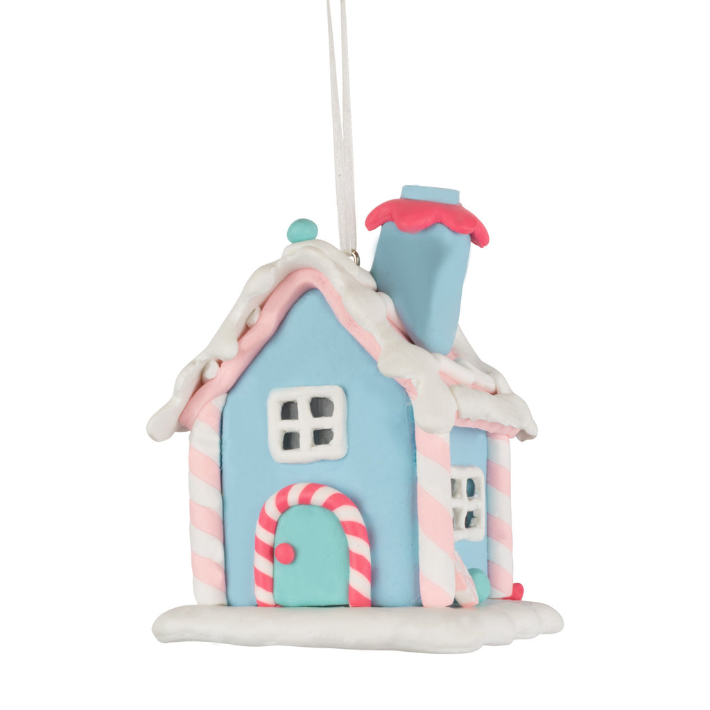 Lebkuchenhaus Baumschmuck 8cm, 3 Designs, 24er Set