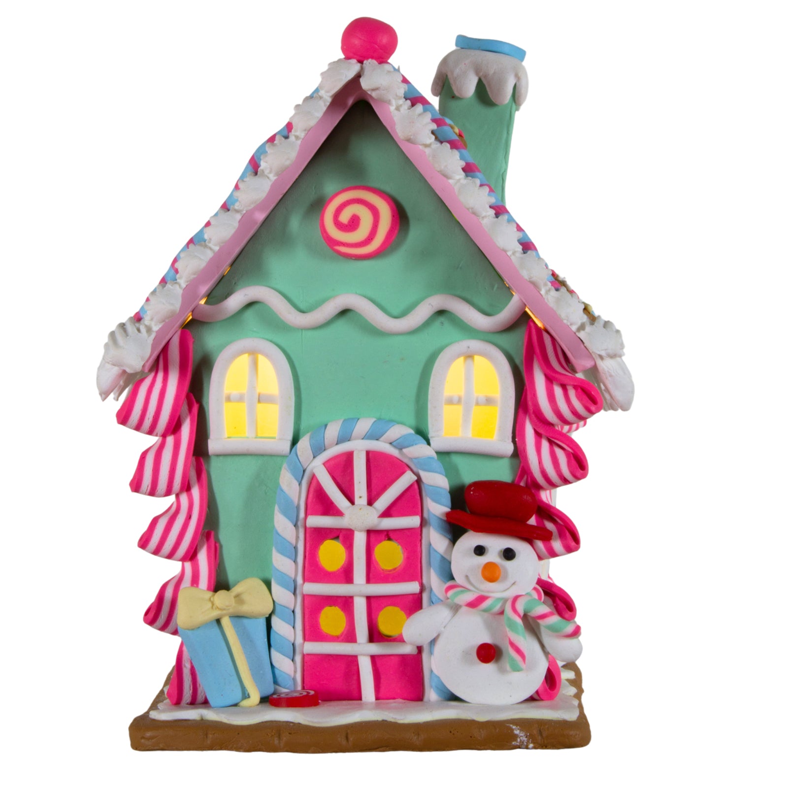 LED Lebkuchenhaus 10cm, 3er Pack mit 3 Designs