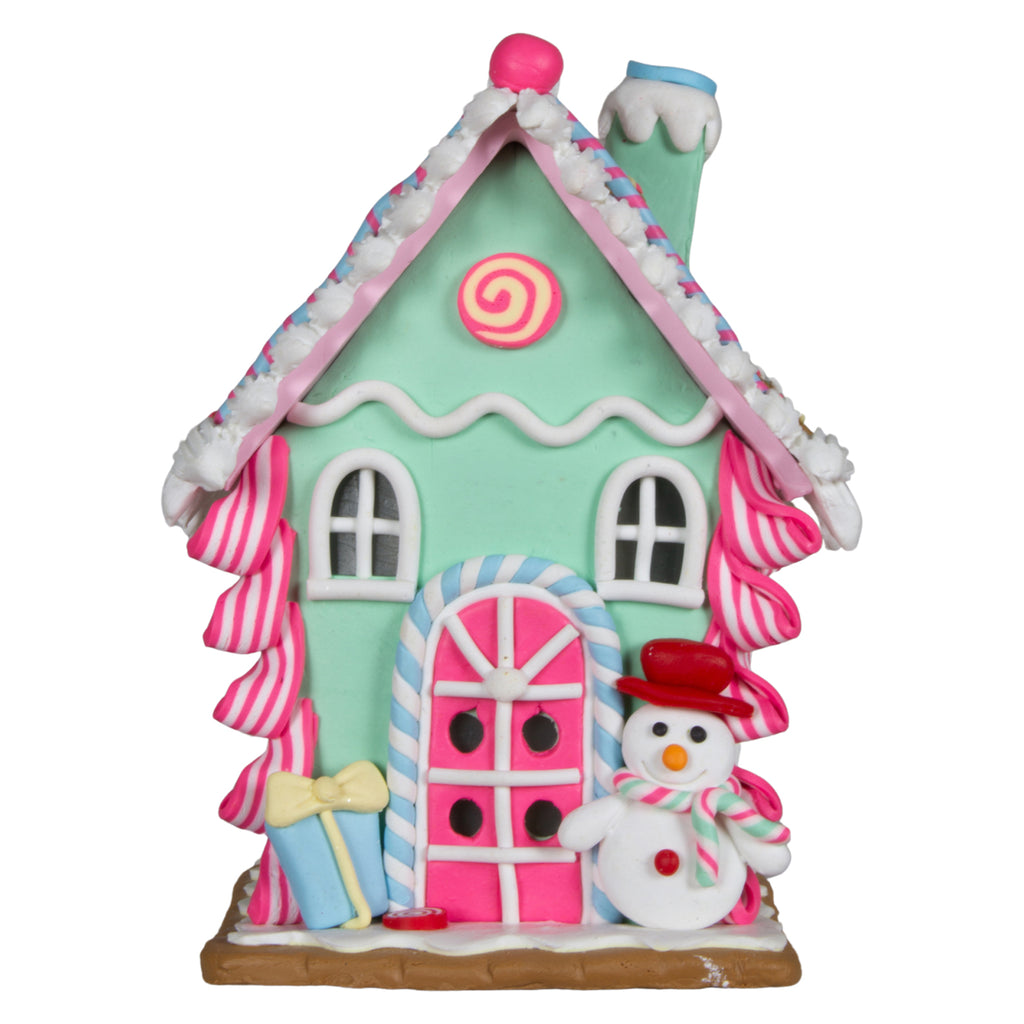 LED Lebkuchenhaus 10cm, 3er Pack mit 3 Designs