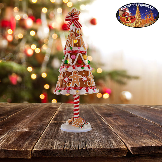 LED Lebkuchenbaum 33cm bunt