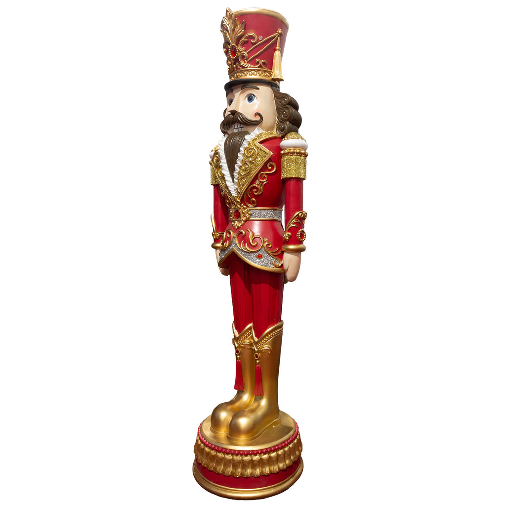 XL LED Nutcracker 152cm, Polyresin