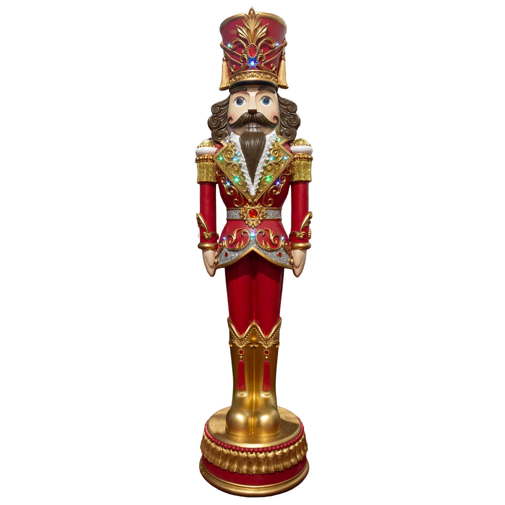 XL LED Nutcracker 152cm, Polyresin
