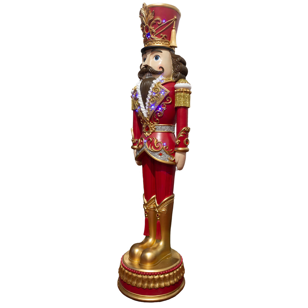 XL LED Nutcracker 152cm, Polyresin