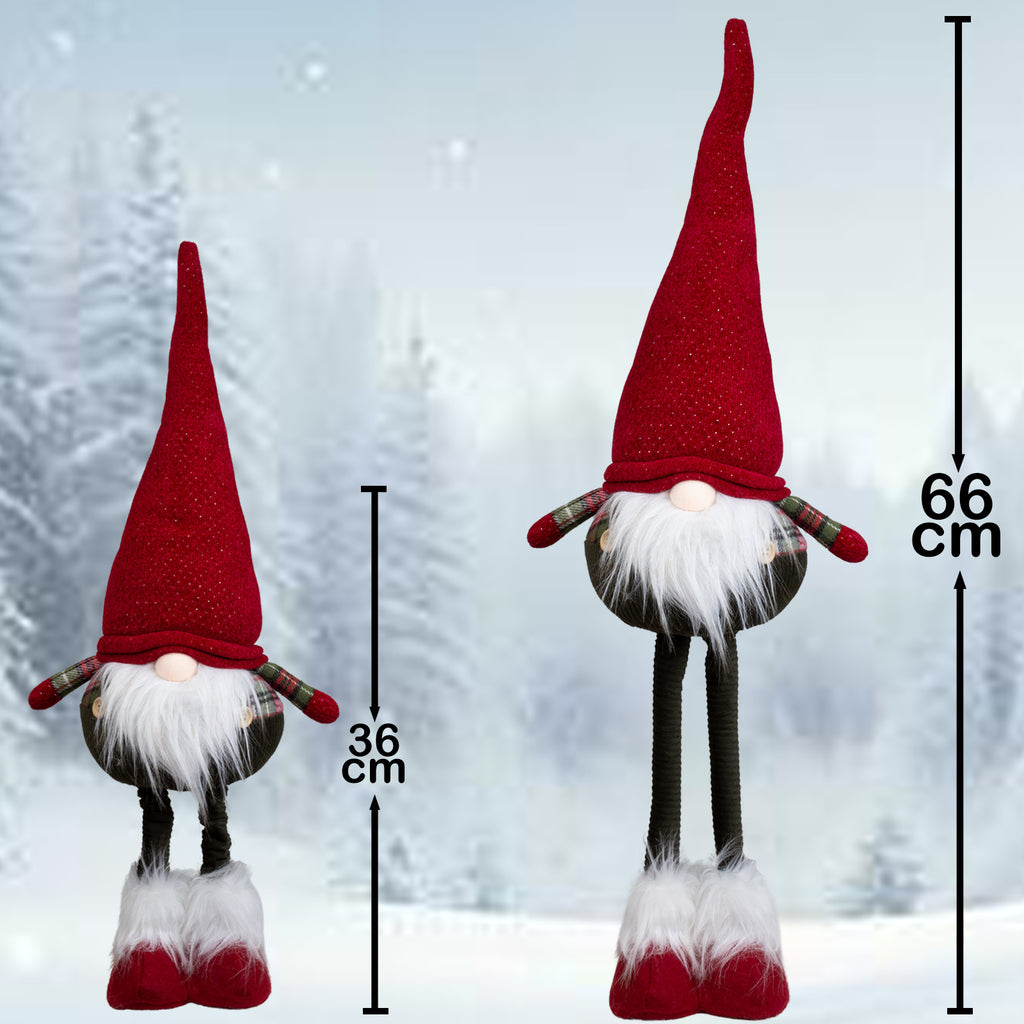 Wichtel mit Teleskopbeinen, variable Größe von 36cm bis 66cm