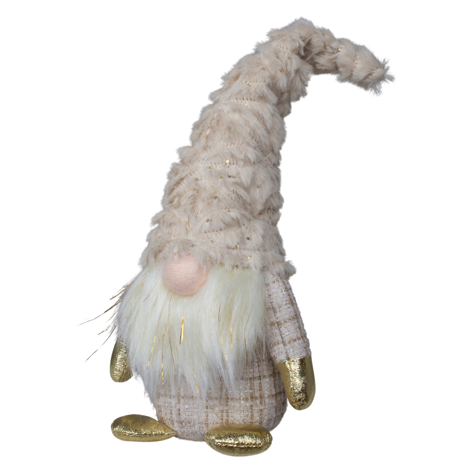 Wichtel 26cm sitzend mit Goldakzenten