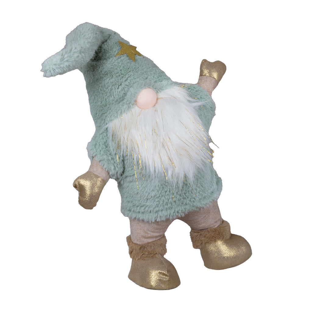 Weihnachtswichtel mit Mütze & Goldakzenten 38cm (55cm) stehend