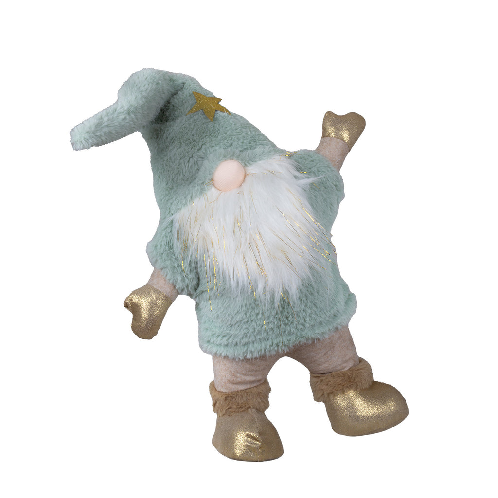 Weihnachtswichtel mit Mütze & Goldakzenten 38cm (55cm) stehend