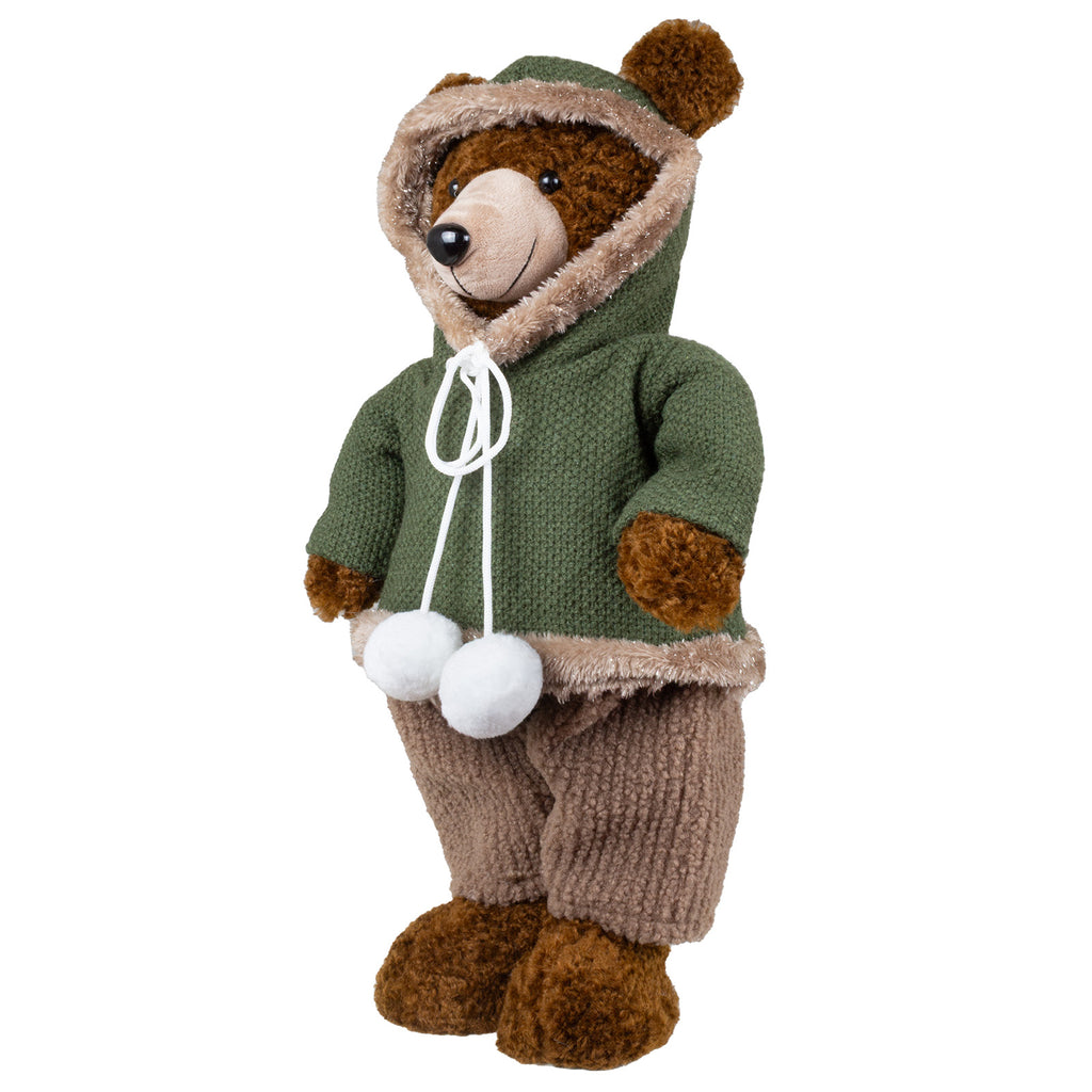 Weihnachtsbären 50cm stehend, 2 Designs mit Kapuzenjacken