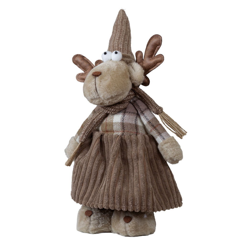 Elch mit Teleskopbeinen 59-68cm – 2 Designs, Handgefertigt