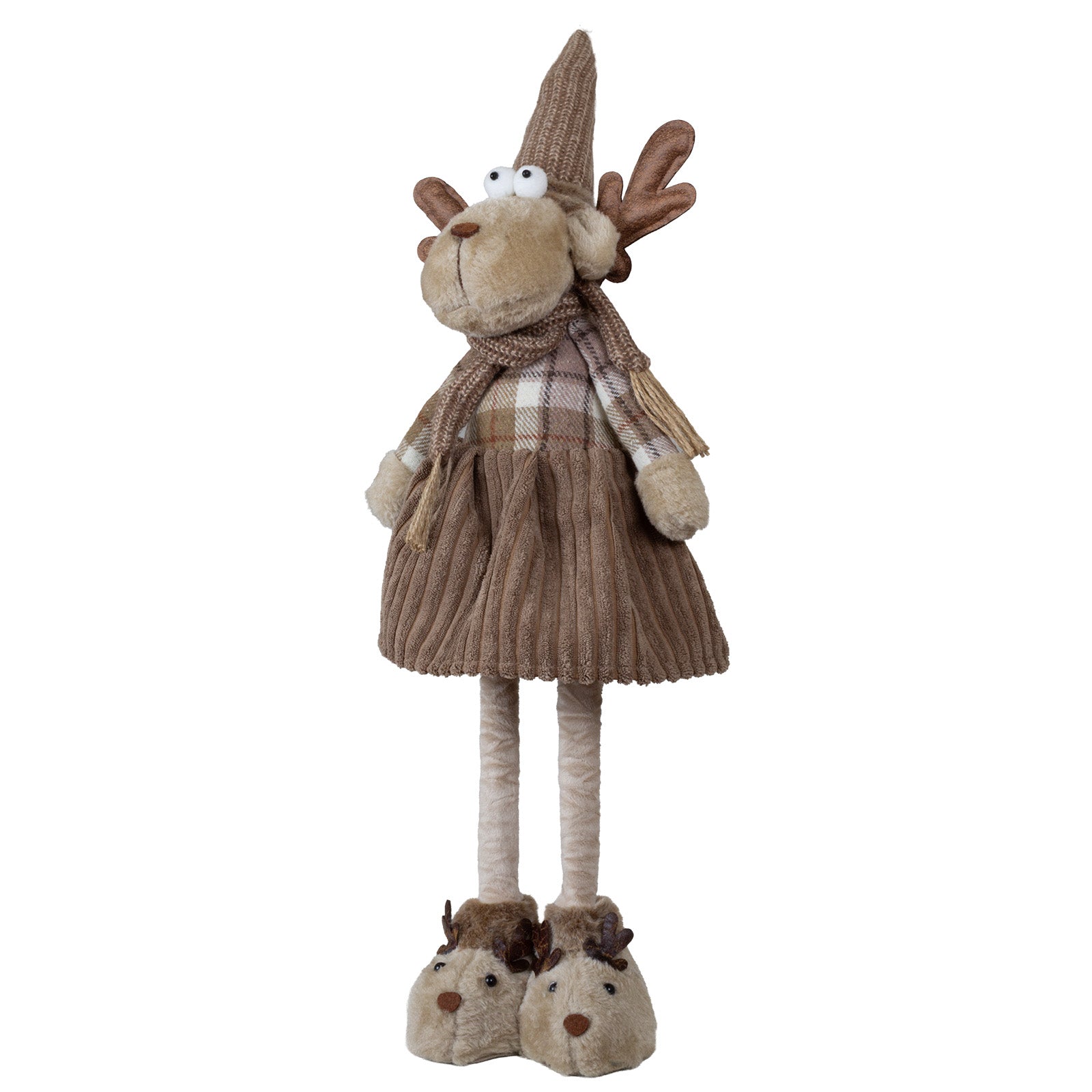 Elch mit Teleskopbeinen 59-68cm – 2 Designs, Handgefertigt