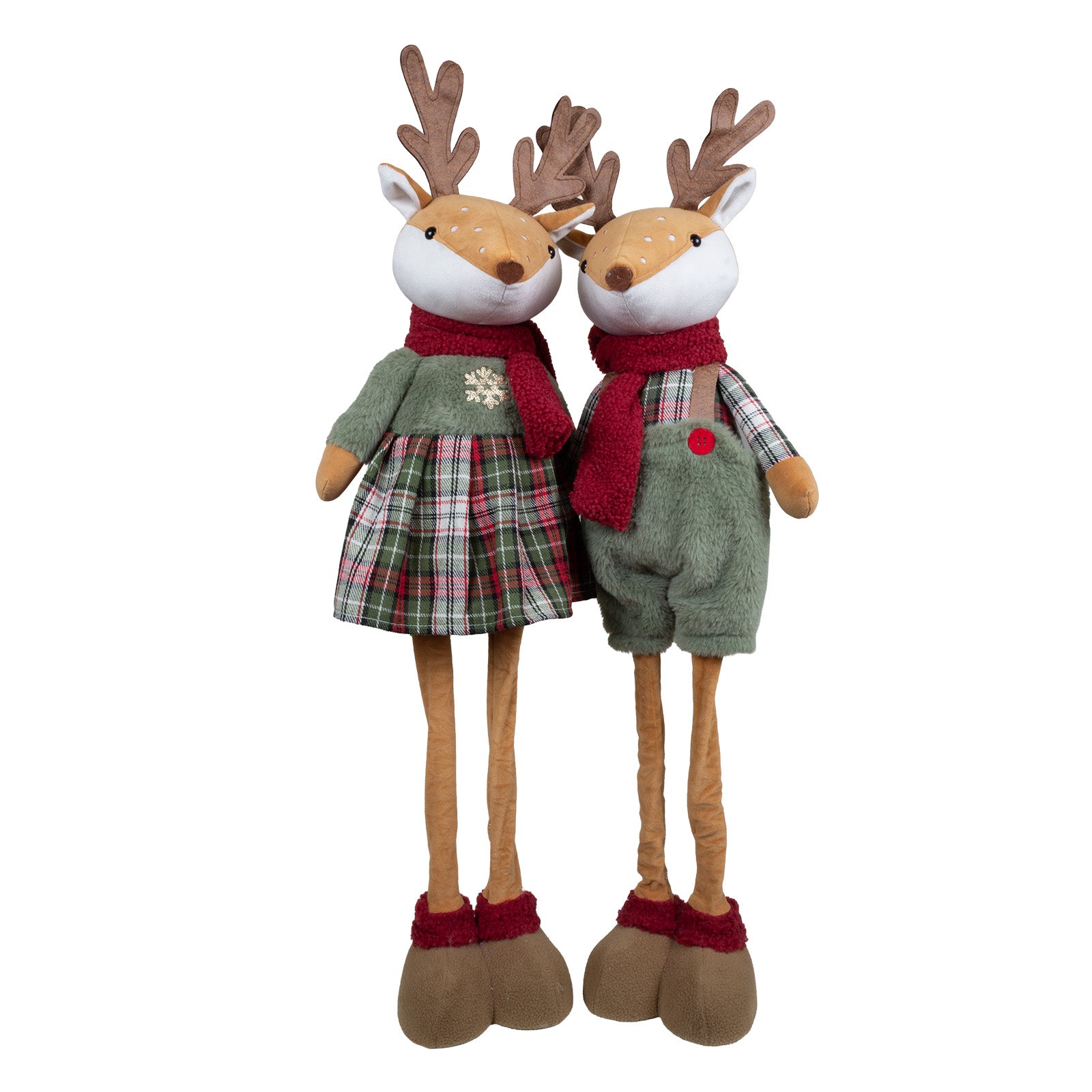 Hirsch mit Teleskopbeinen 55-82cm – 2 Designs, Handgefertigt