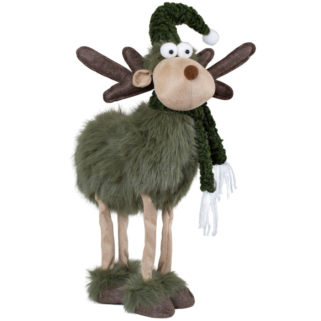Elch 41cm (68 cm) stehend - süße Weihnachtsfigur für festliche Stimmung