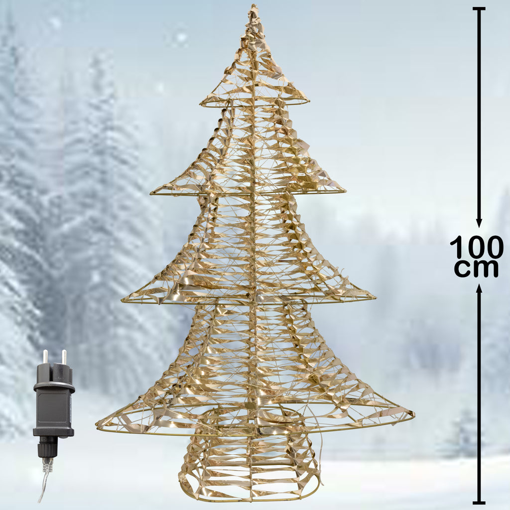 LED Weihnachtsbaum 100cm – mit Timerfunktion