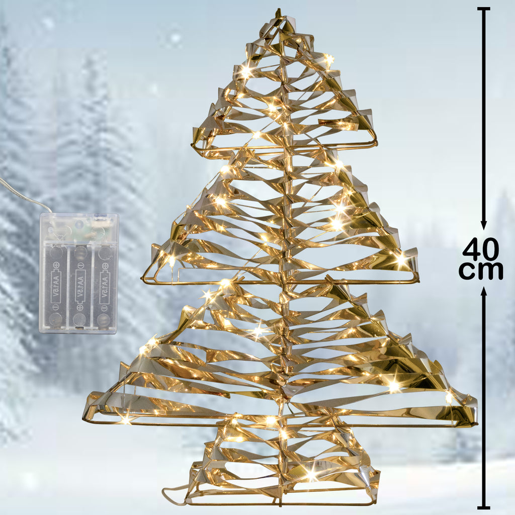 LED Lichterbaum warmweiß - Farbe gold