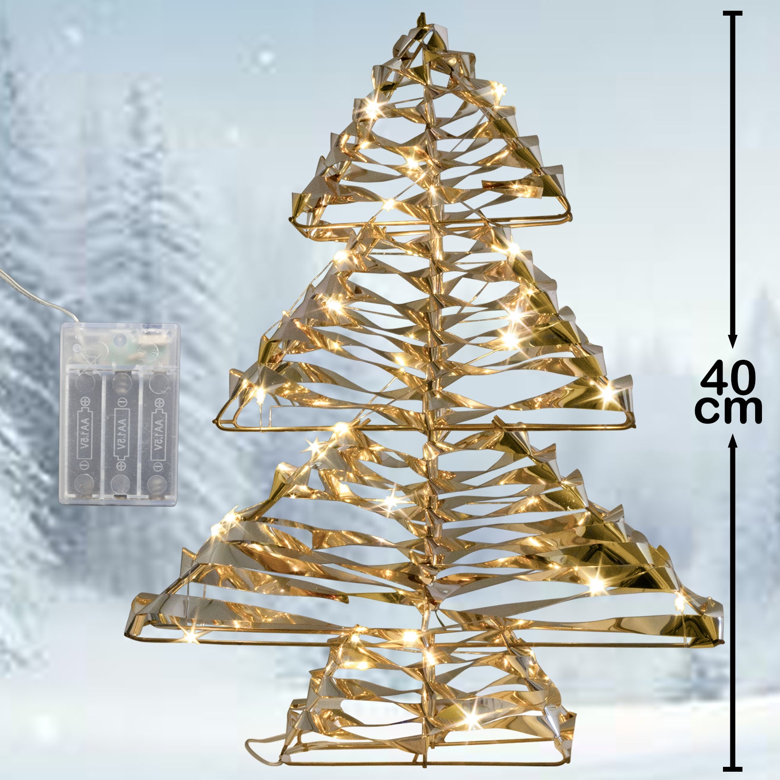 LED Weihnachtsbaum 40cm – mit Timerfunktion