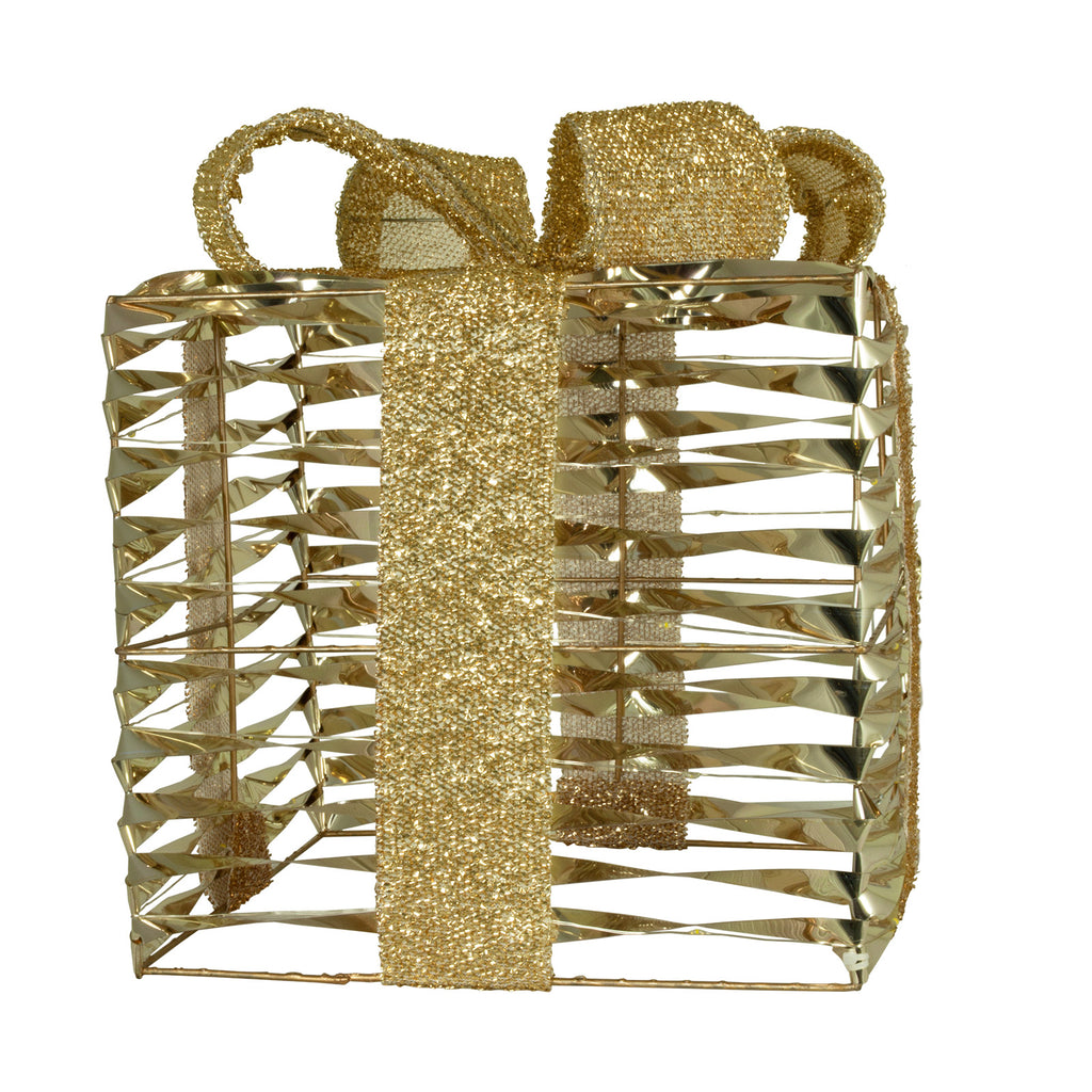 LED Geschenkboxen Set 3-teilig – Gold, mit Timerfunktion