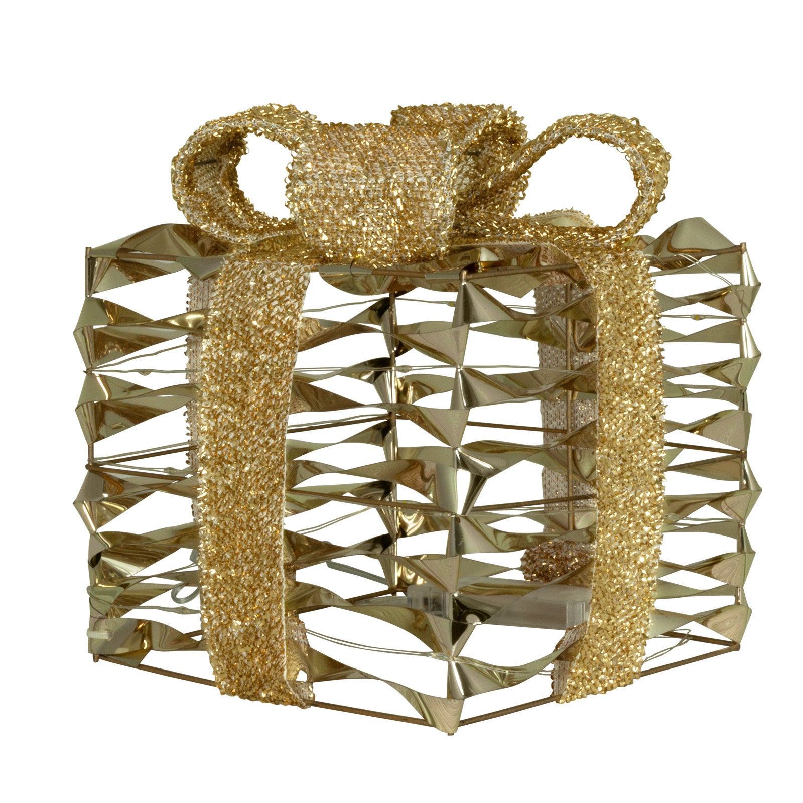 LED Geschenkboxen Set 3-teilig – Gold, mit Timerfunktion