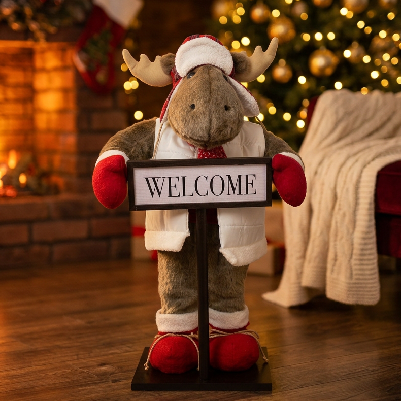 Weihnachtselch 100cm stehend Dekoartikel