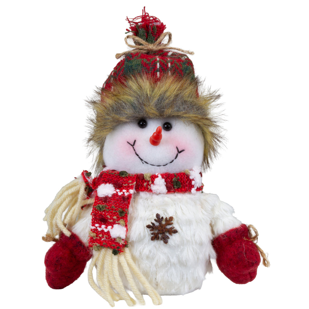 Schneemänner-Paar 25 cm, 2 Designs, festliche Weihnachtsdeko