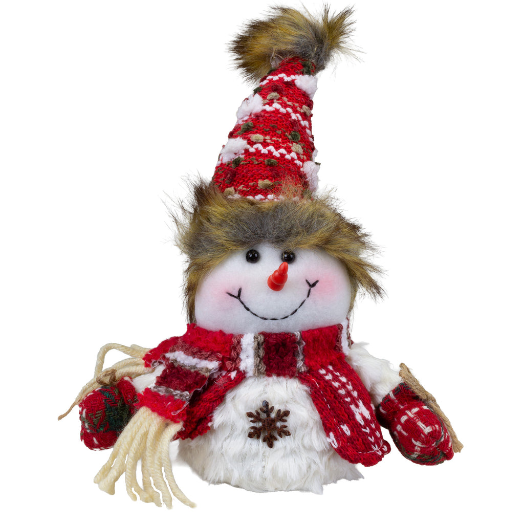 Schneemänner-Paar 25 cm, 2 Designs, festliche Weihnachtsdeko