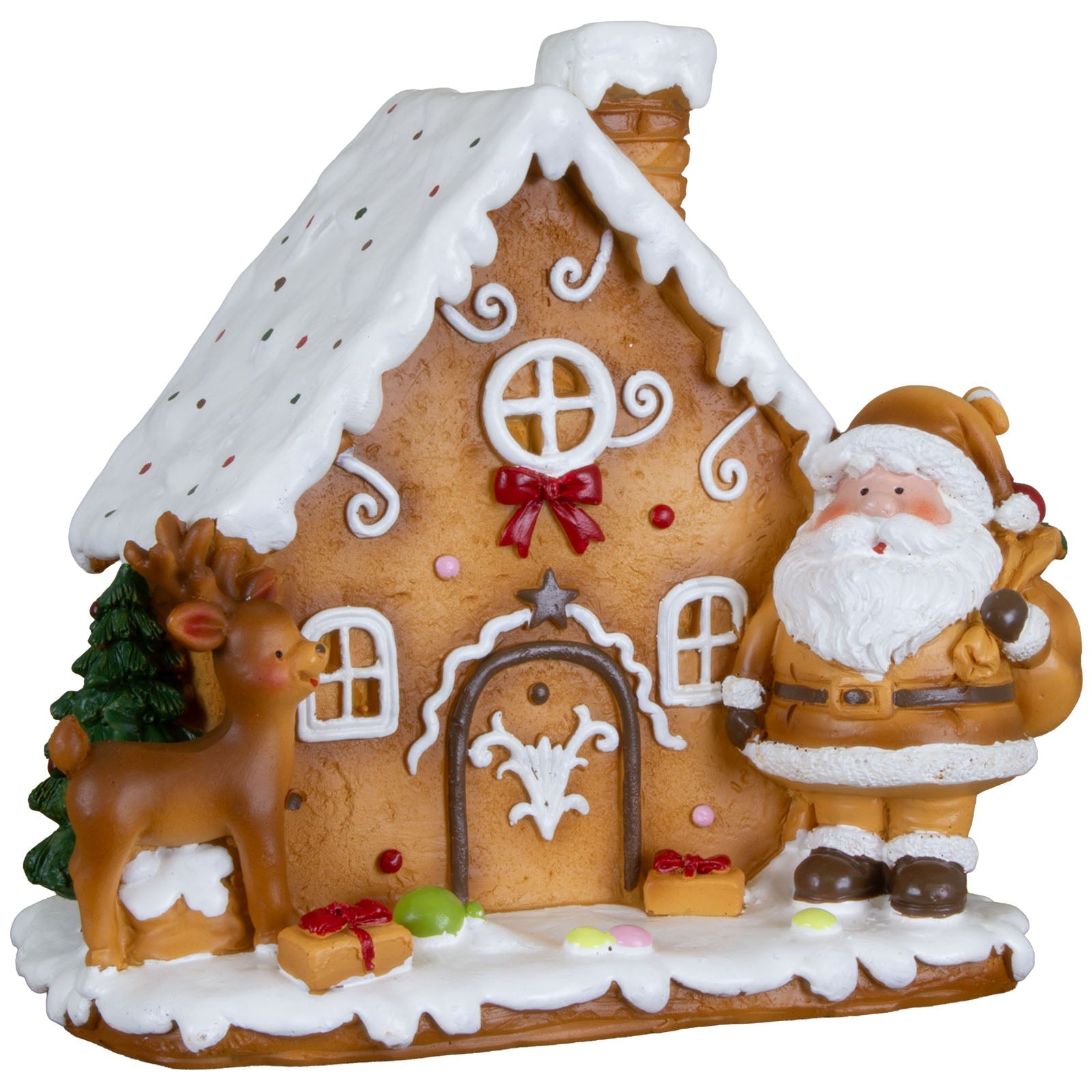 Lebkuchenhaus 13cm, Polyresin(2)