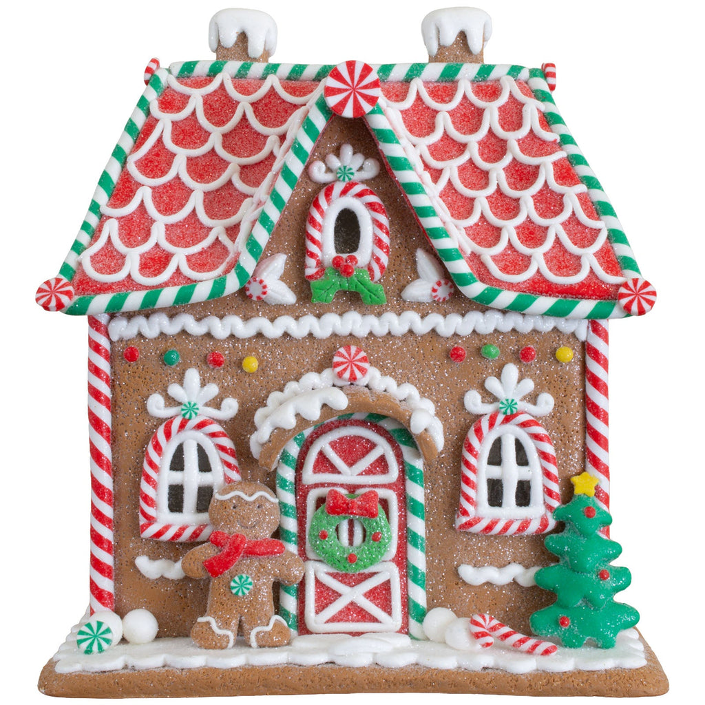 LED Lebkuchenhaus 18cm, Polyclay(1)