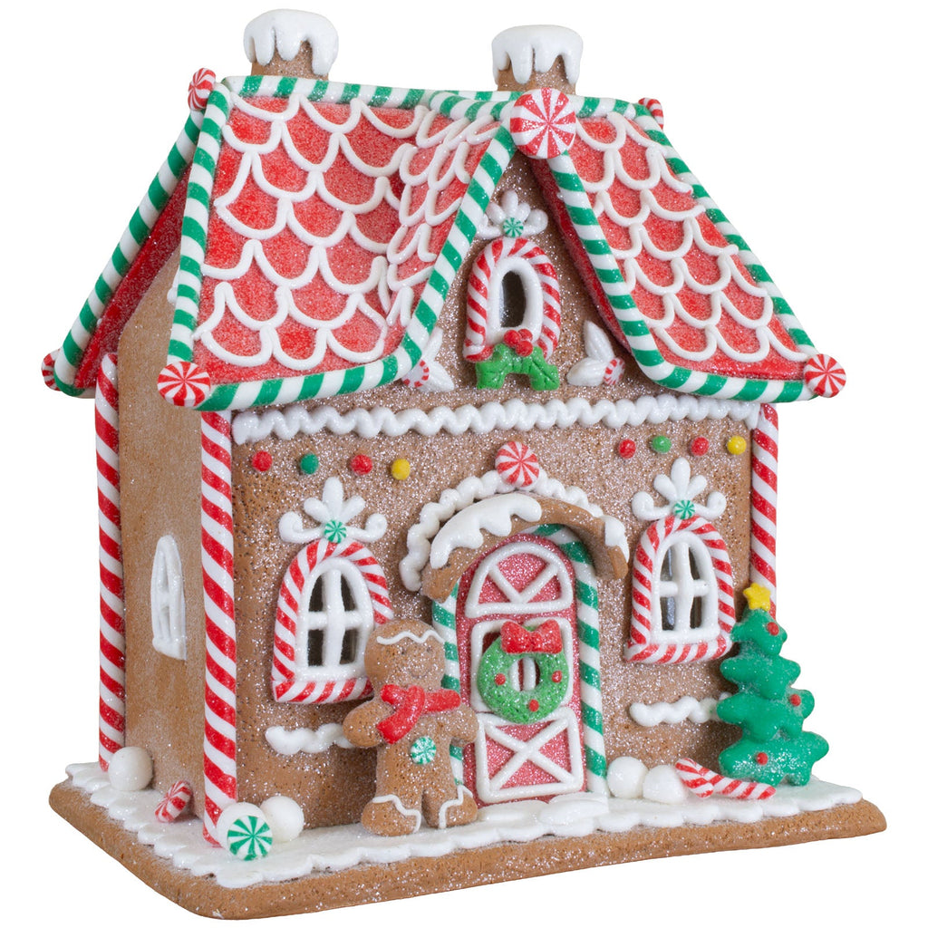 LED Lebkuchenhaus 18cm, Polyclay(1)