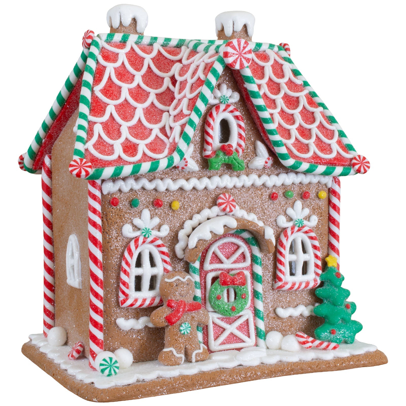 LED Lebkuchenhaus 18cm, Polyclay(1)