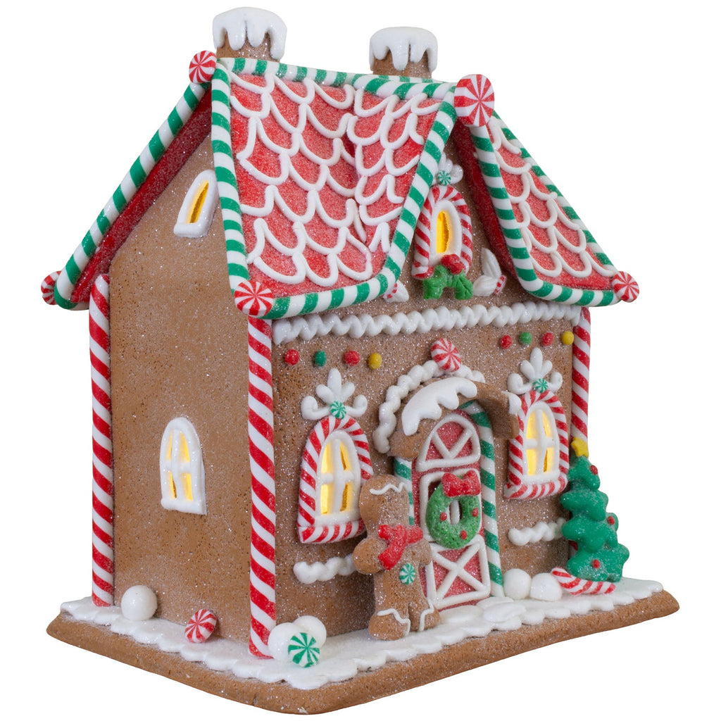 LED Lebkuchenhaus 18cm, Polyclay(1)