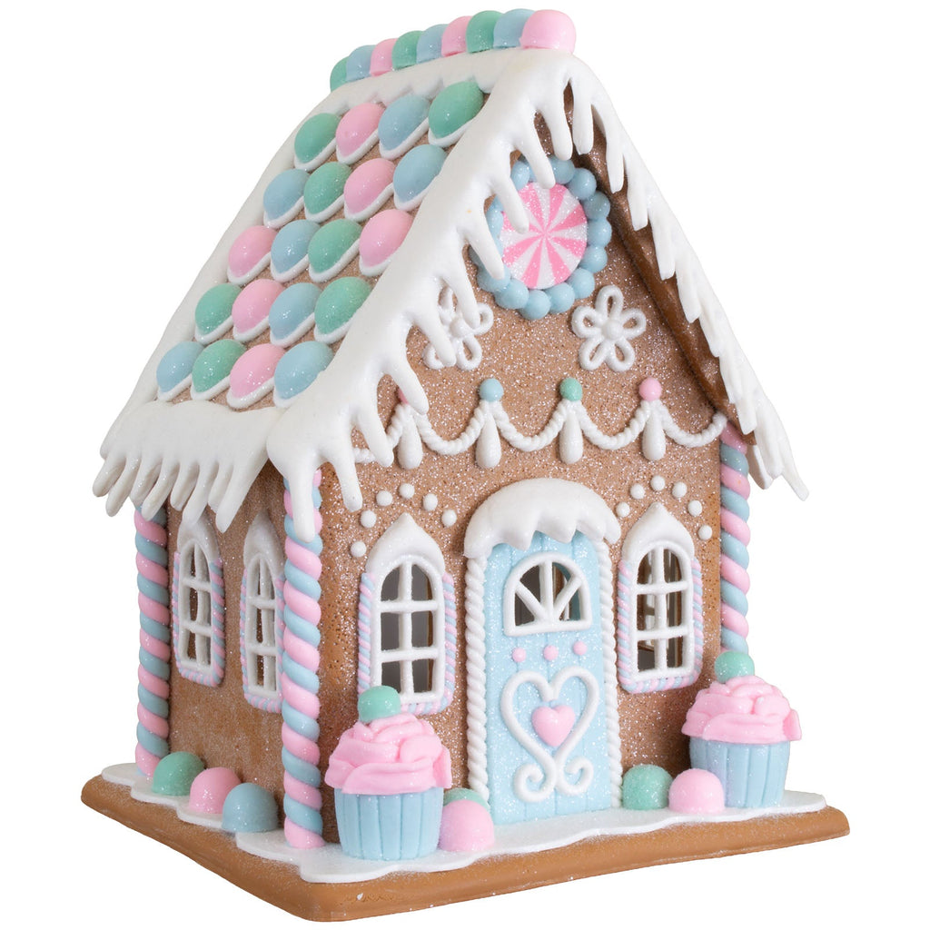 LED Lebkuchenhaus 20cm, Polyclay(1)
