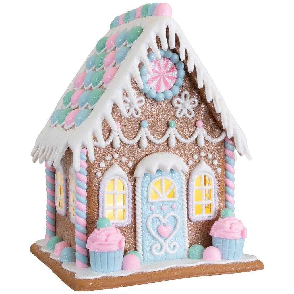 LED Lebkuchenhaus 20cm, Polyclay(1)