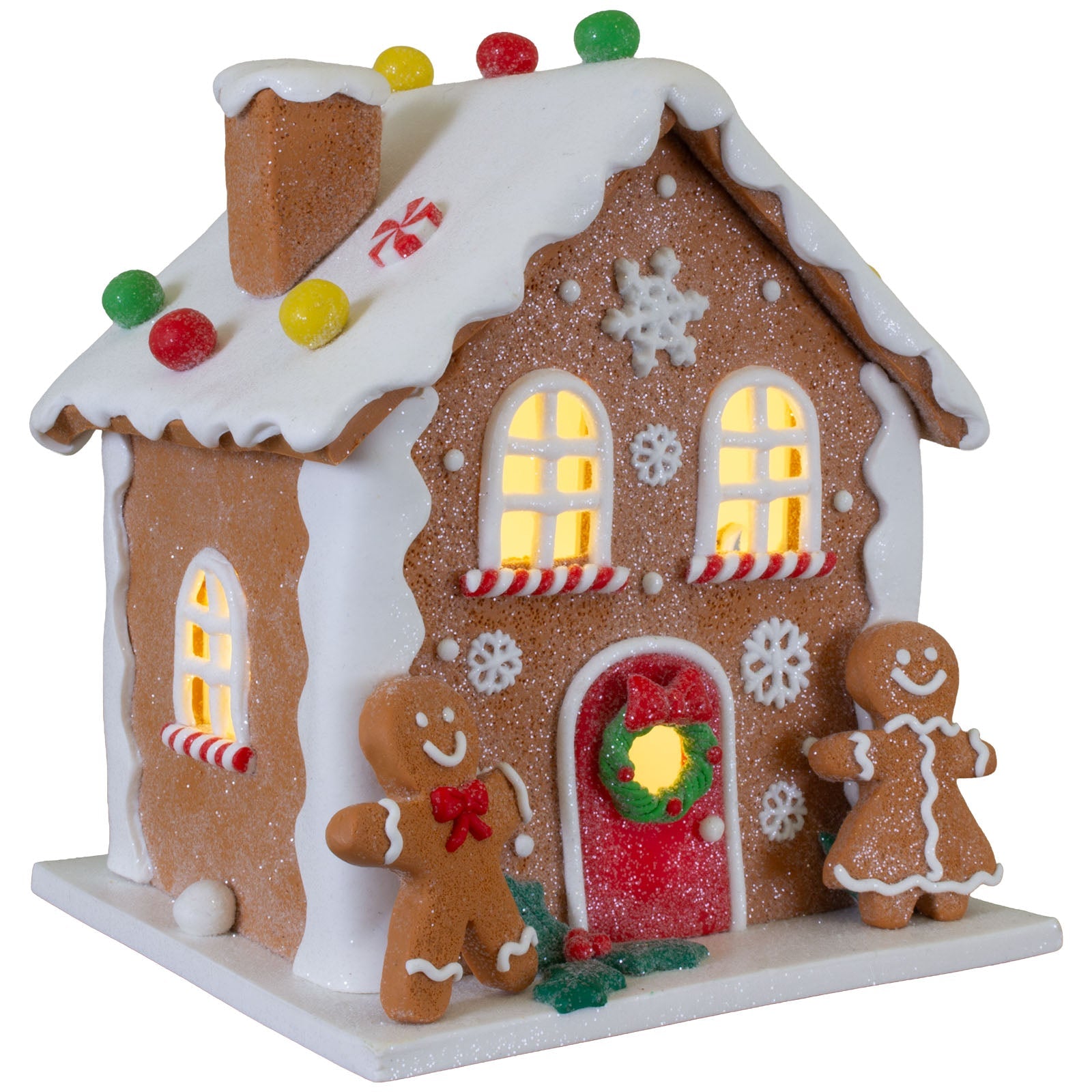 LED Lebkuchenhaus 16cm, Polyclay(1)