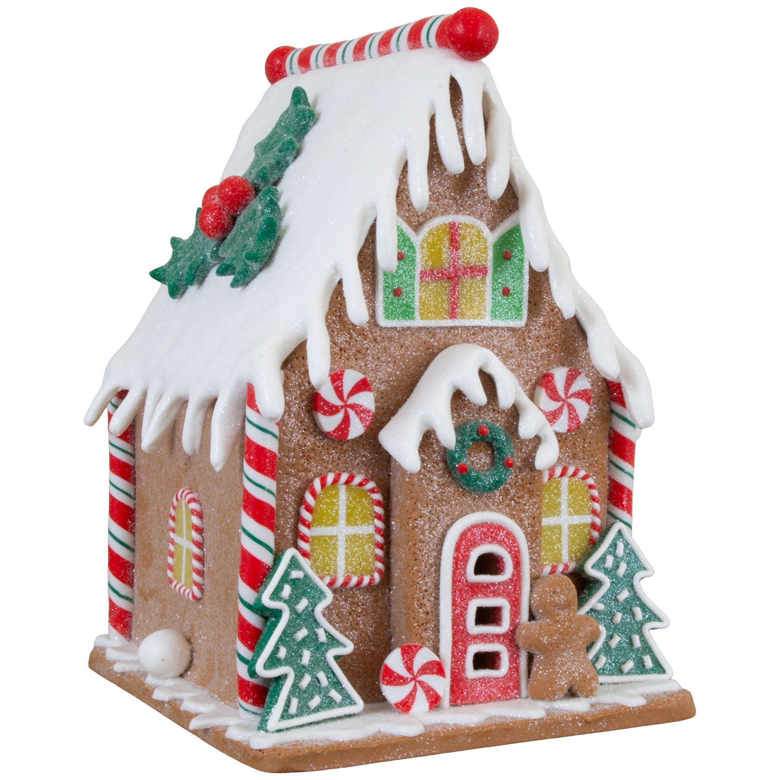LED Lebkuchenhaus 18cm, Polyclay(2)
