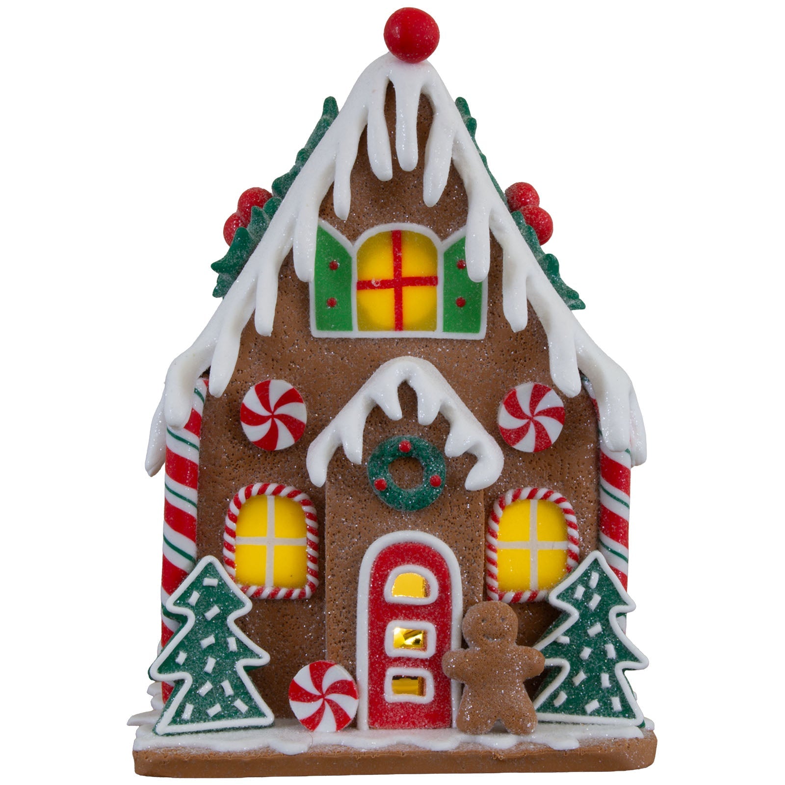 LED Lebkuchenhaus 18cm, Polyclay(2)