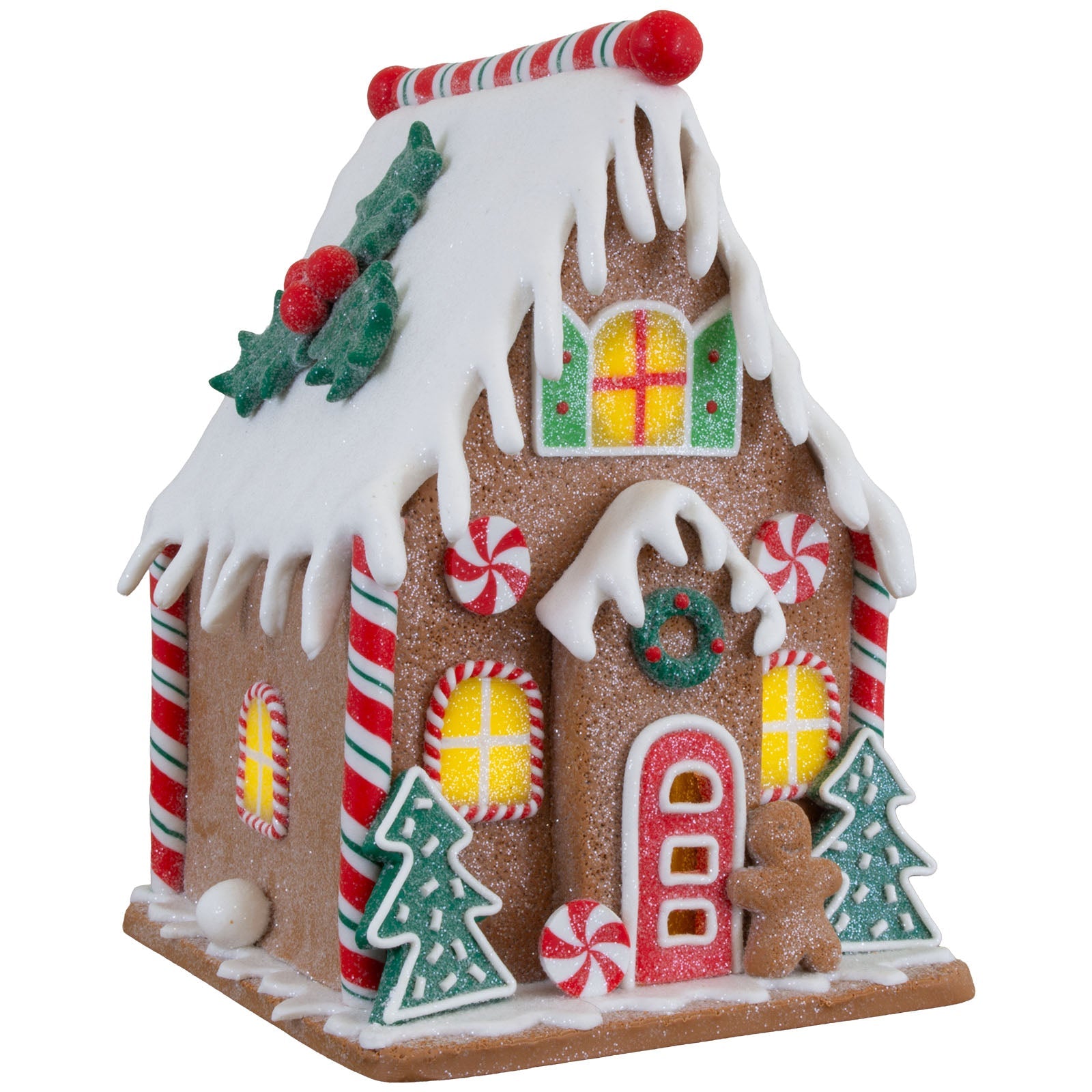 LED Lebkuchenhaus 18cm, Polyclay(2)