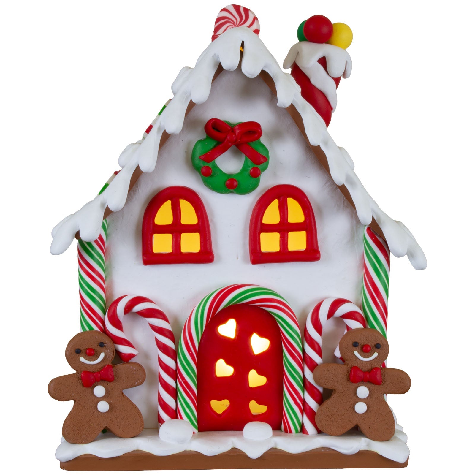 LED Lebkuchenhaus 17cm, Polyclay(3)