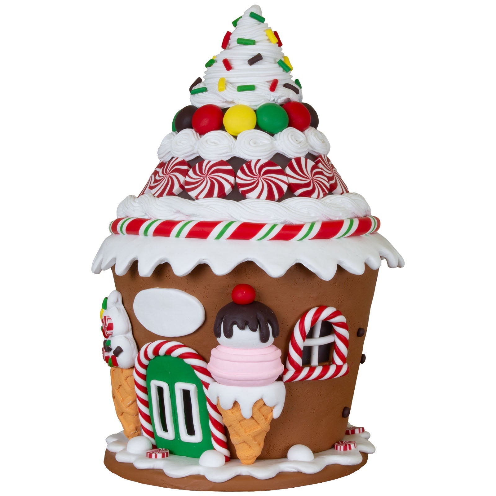 LED Lebkuchenhaus 23cm, Polyclay(1)